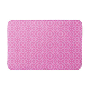 Tapis De Bain Rose Ornemental Damassé Sensibilisation au Cancer