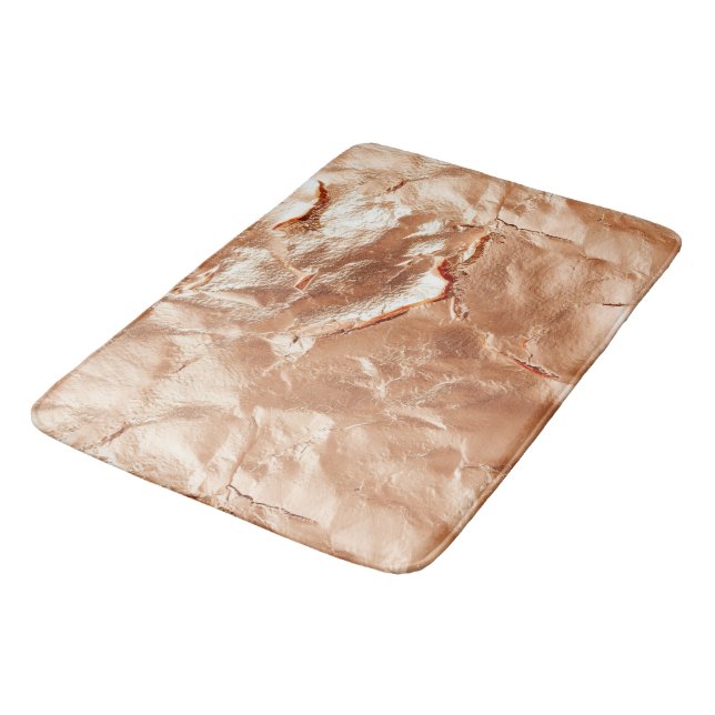 Tapis De Bain Rose Peach Gold Glam (Angle)