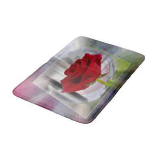 Tapis De Bain Rose rouge 2