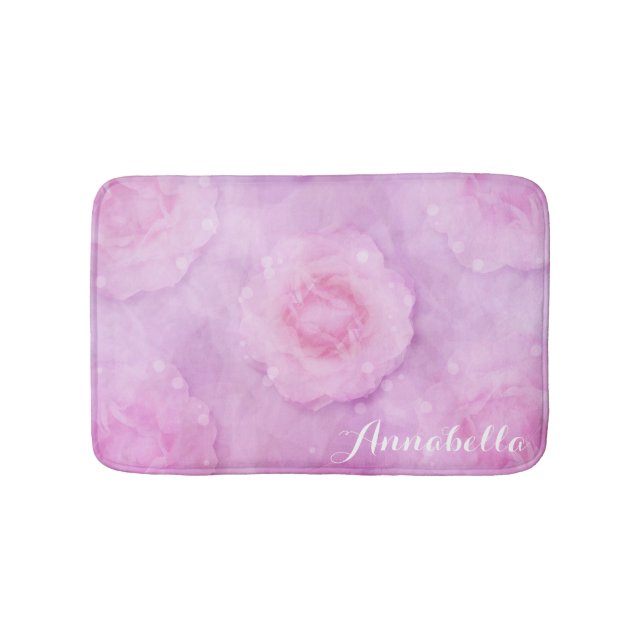 Tapis De Bain Roses aquarelle (Devant)