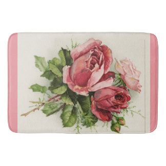 Tapis De Bain Roses floraux Vintages antiques