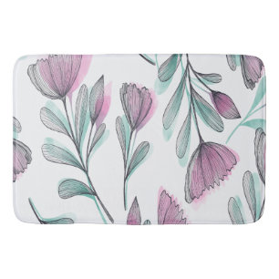 Tapis De Bain Roses violets