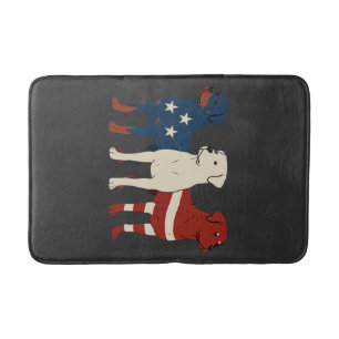 Tapis De Bain Rottweiler 4 juillet Amoureux des chiens Hommes Dr