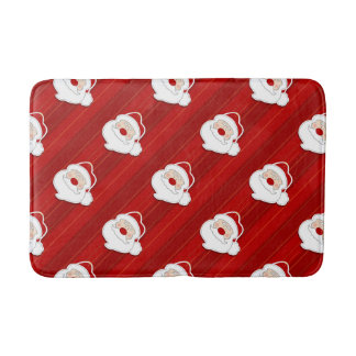 Tapis De Bain Rouge de dessin du Père Noël