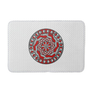 Tapis de bain Rouge Machinery