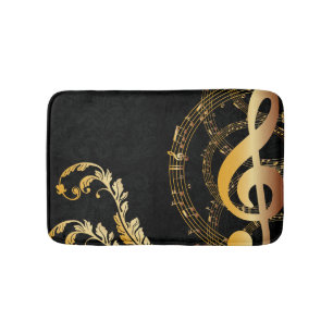 Tapis De Bain Royal Music Note Design de luxe