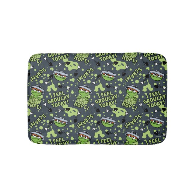 Tapis De Bain Rue Sésame | Oscar the Grouch Phrase Motif (Devant)