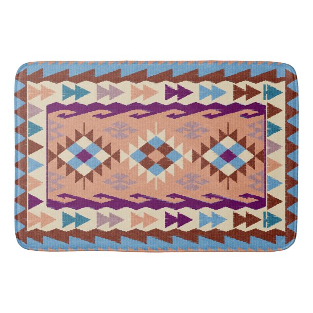 Tapis De Bain Rug de Kilim oriental coloré (Devant)