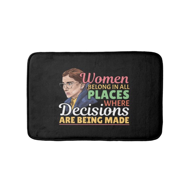Tapis De Bain Ruth Bader Ginsburg avocate féministe Juge (Devant)