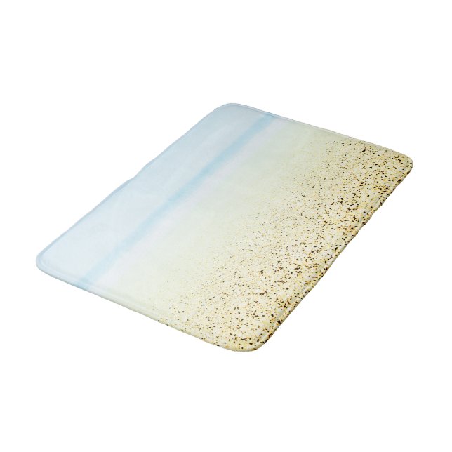 Tapis De Bain Sable et mer Calme Côté (Angle)