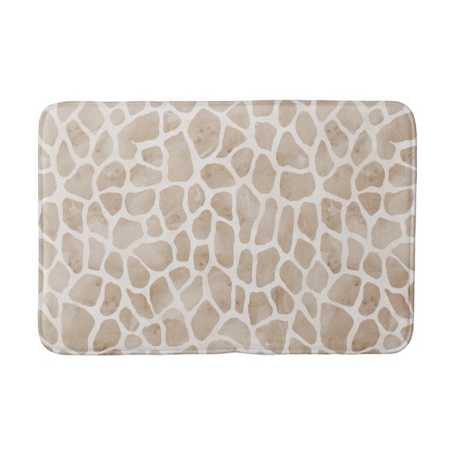 Tapis De Bain Safari Chic Giraffe Imprimer Mat Bain. (Devant)