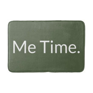 Tapis De Bain Sage Green Minimaliste Moderne Typographie