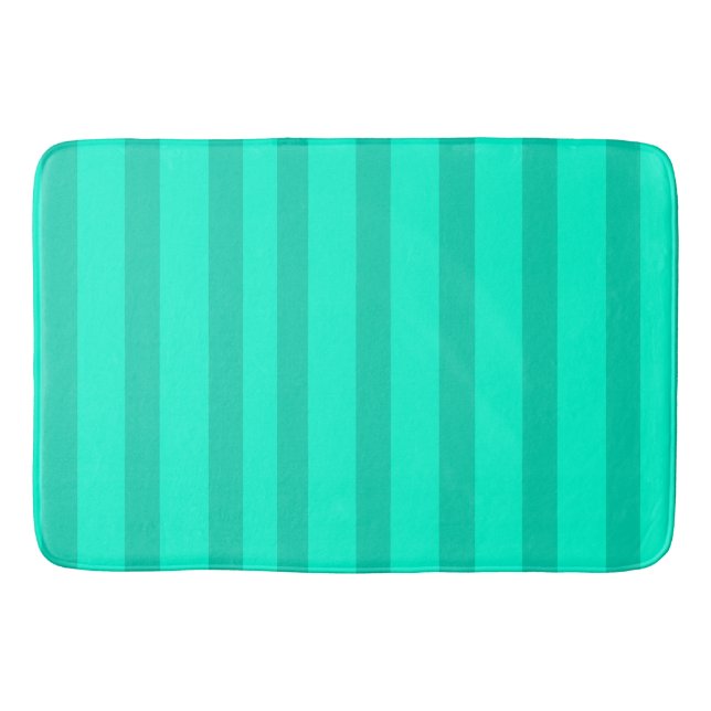 Tapis De Bain Sage Green Stripes  (Devant)