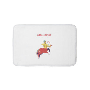 Tapis De Bain Sagittaire rose, zodiaque, signe du zodiaque