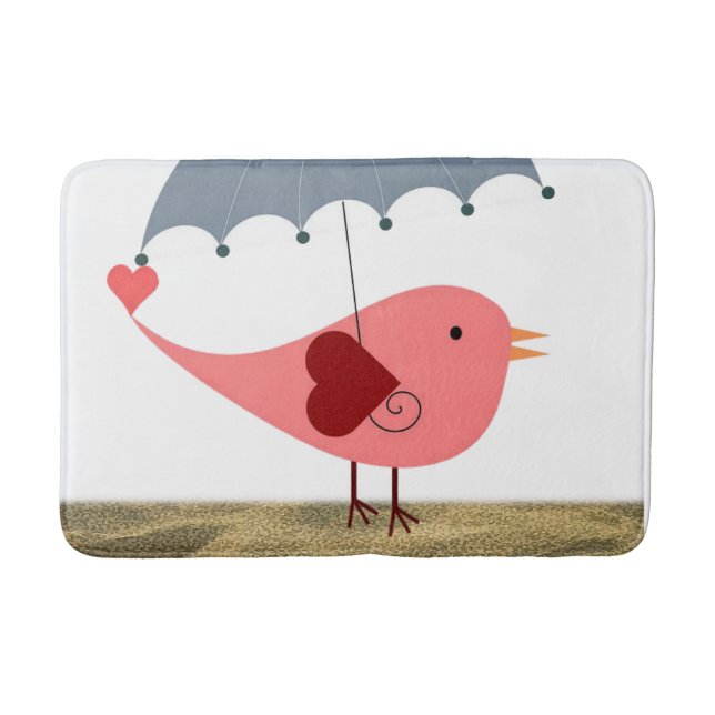 Tapis De Bain Salle de bain d'oiseaux (Devant)