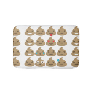 Tapis De Bain salle de bain poop emojis