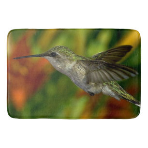 Tapis De Bain Salle de bains de colibri, décor de maison de