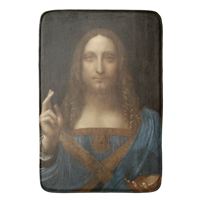 Tapis De Bain Salvator Mundi (Sauveur du Monde) (da Vinci) (devant Vertical)