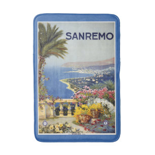 Tapis De Bain San Remo Italie Vintage voyage nattes