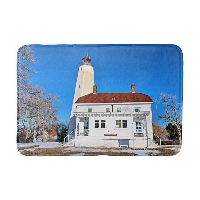Tapis De Bain Sandy Hook Lighthouse, New Jersey Bath Mat (Devant)