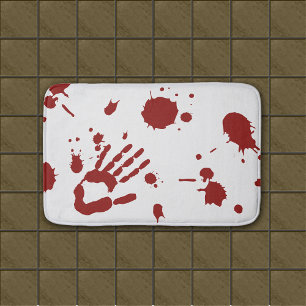 Tapis De Bain Sang de la main sanglante Séparation de la couche
