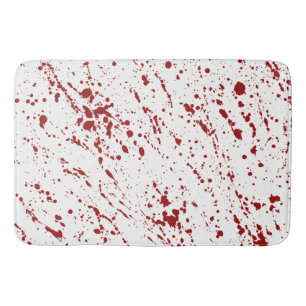 Tapis De Bain Sang imbibé, décor sanglant de Halloween d'effroi