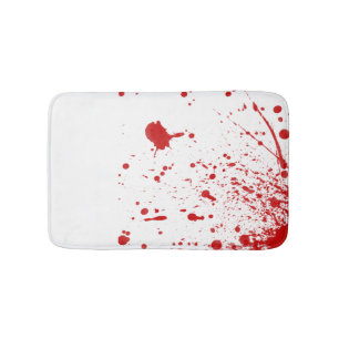 Tapis de bain sanglant de polisson