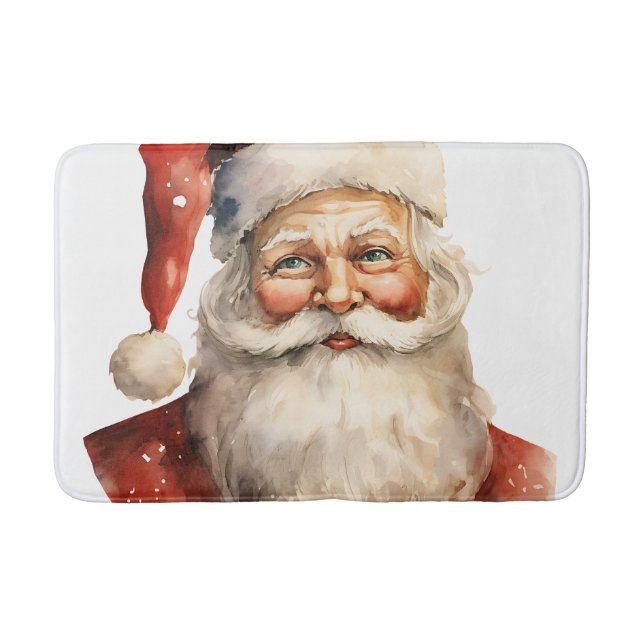 Tapis De Bain Santa Claus Retro Christmas (Devant)