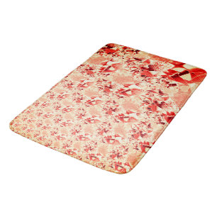 Tapis De Bain Saumon à corail avec un peu de brillant et tordu