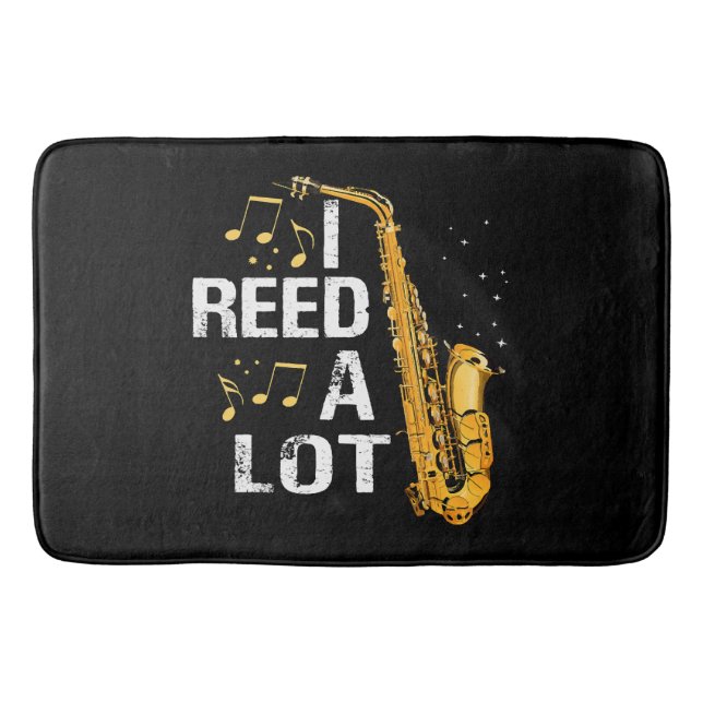 Tapis De Bain Saxophone drôle (Devant)