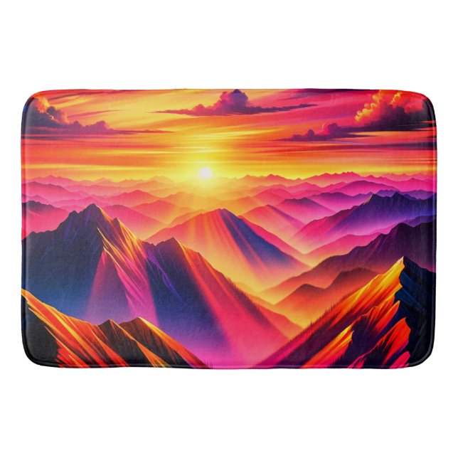 Tapis De Bain Scène de montagne (Devant)