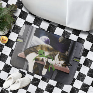 Tapis De Bain Sci-Fi Cute Chat