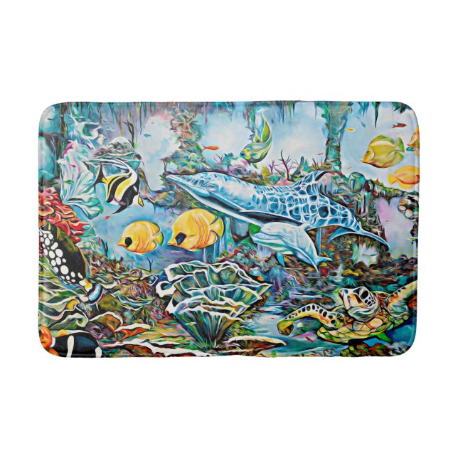 Tapis De Bain Sea Creats Beach House Oceanic Bath Mat (Devant)