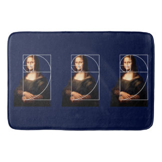 Tapis De Bain Séquence Leonardo da Vinci Mona Lisa Fibonacci