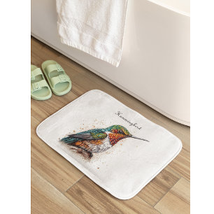 Tapis De Bain Serenade de colibri bijoux, coutume