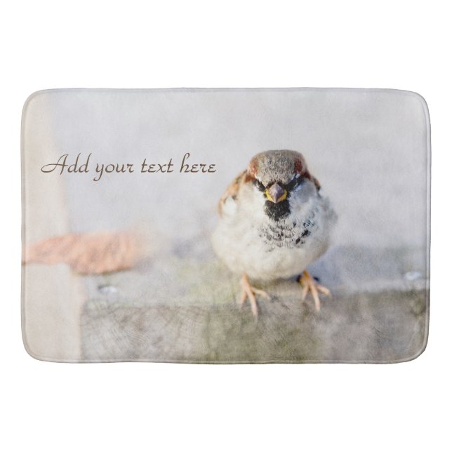 Tapis De Bain Serious Sparrow (Devant)