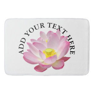 Tapis De Bain Seule une Blossom Lotus + votre texte et vos idées