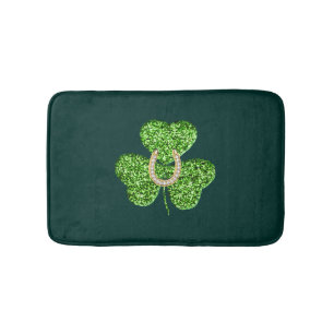 Tapis De Bain Shamrock De Parties scintillant Et Mat De Bain En