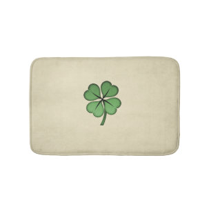 Tapis De Bain Shamrock irlandais chic