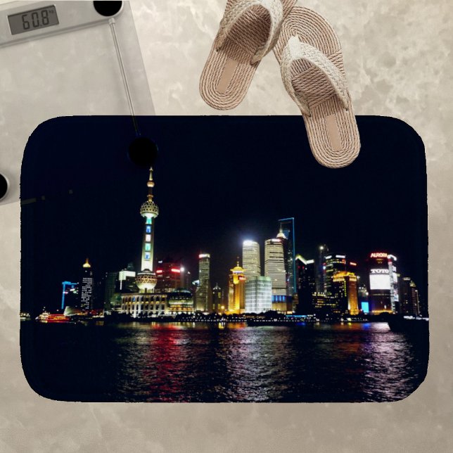 Tapis De Bain Shanghai la nuit (Créateur téléchargé)