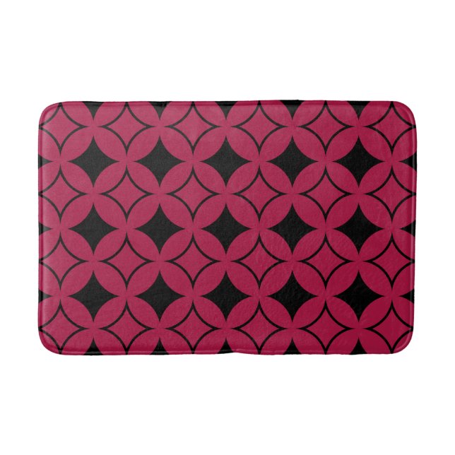 Tapis De Bain Shippo rouge et noir (Devant)