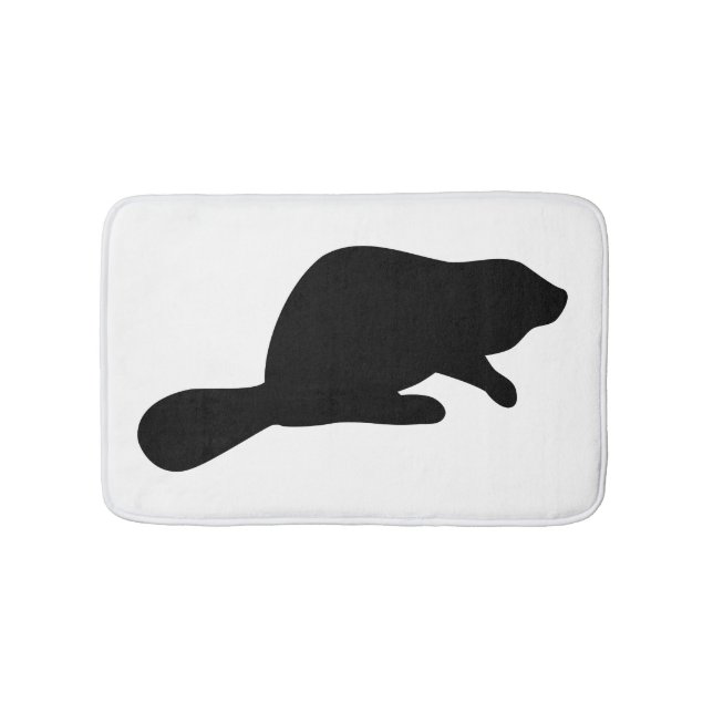 Tapis De Bain Silhouette de castor (Devant)