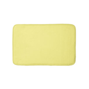 Tapis De Bain Simple jaune clair élégant moderne