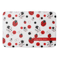Simple Motif Ladybug rouge, noir et blanc