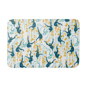 Tapis De Bain Singes Art Déco (automne)