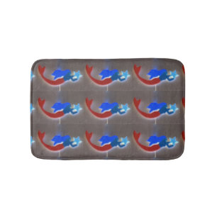 Tapis De Bain sirènes aux cheveux bleus et étoiles bleues