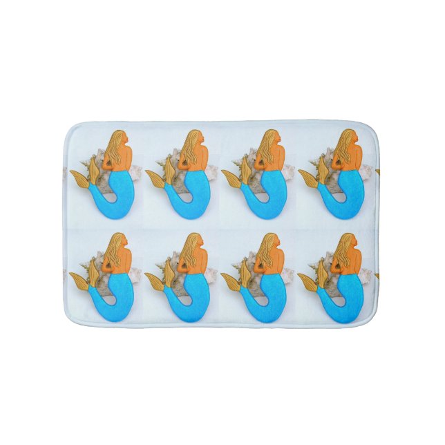 Tapis De Bain sirènes de bleu-queue (Devant)