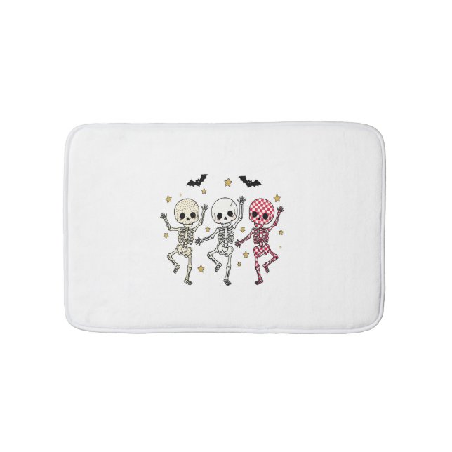 Tapis De Bain Skeletons de danse d'Halloween (Devant)