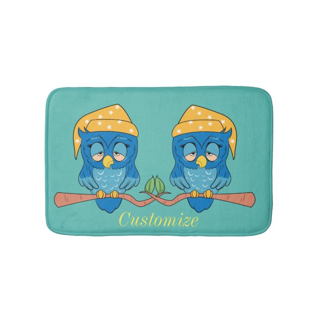 Tapis De Bain Sleepy Owl Thunder_Cove (Devant)