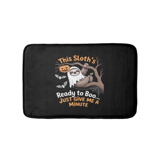 Tapis De Bain Sloth Halloween Sloths Cute Bat Vampire Essentiel (Devant)